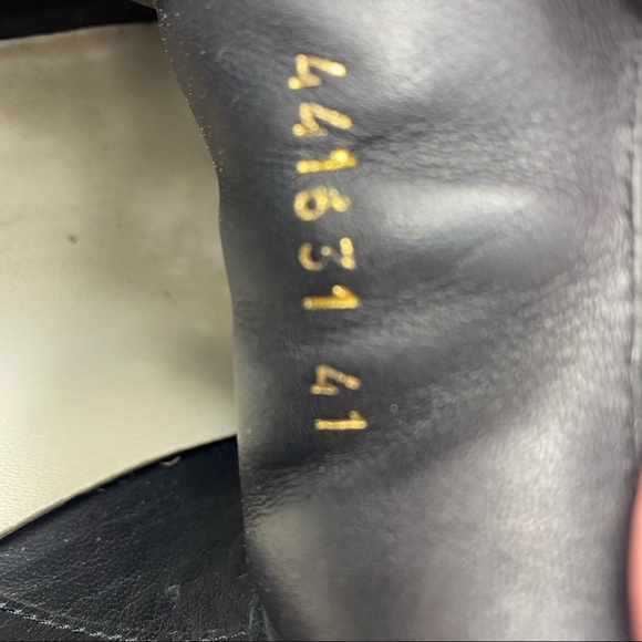 Alexander McQueen Larry Black Leather Platform Sneakers Size 41 - Picture 6 of 13